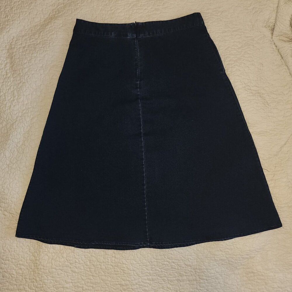 Liz Claiborne Denim A-line Skirt with Pockets!